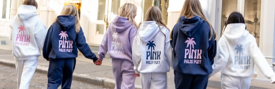 pink palm puff hoodie Cover Image