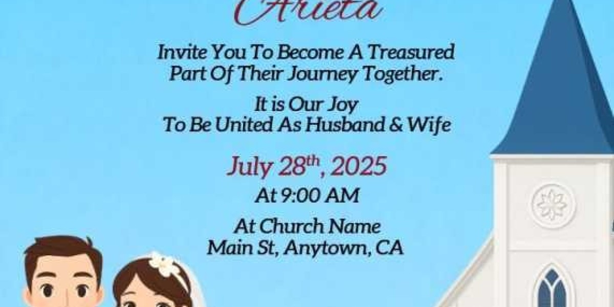 christian wedding invitation